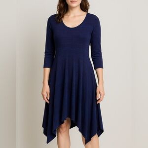 Art of Cloth Blue Lagenlook Art to Wear Dress Size Medium